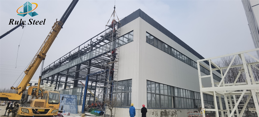 Prefab Pre-Engineered H Section Steel Multi-Span Large Indoor Space Wind/Seismic Resist Steel Structure Logistics Warehouse Building