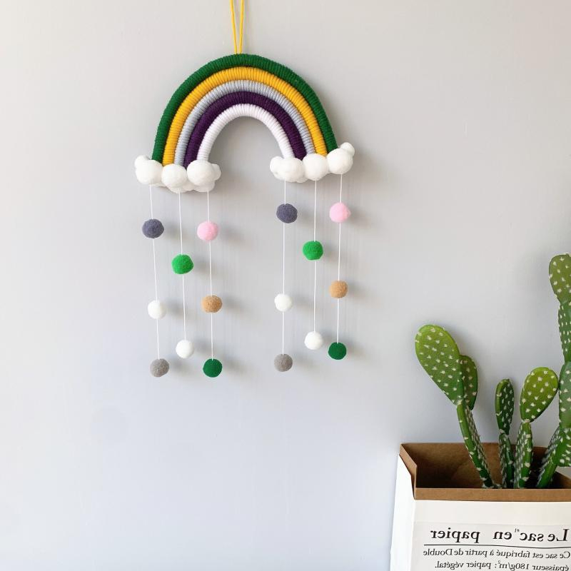 Rainbow Hanging Handmade Cotton Wall Decoration