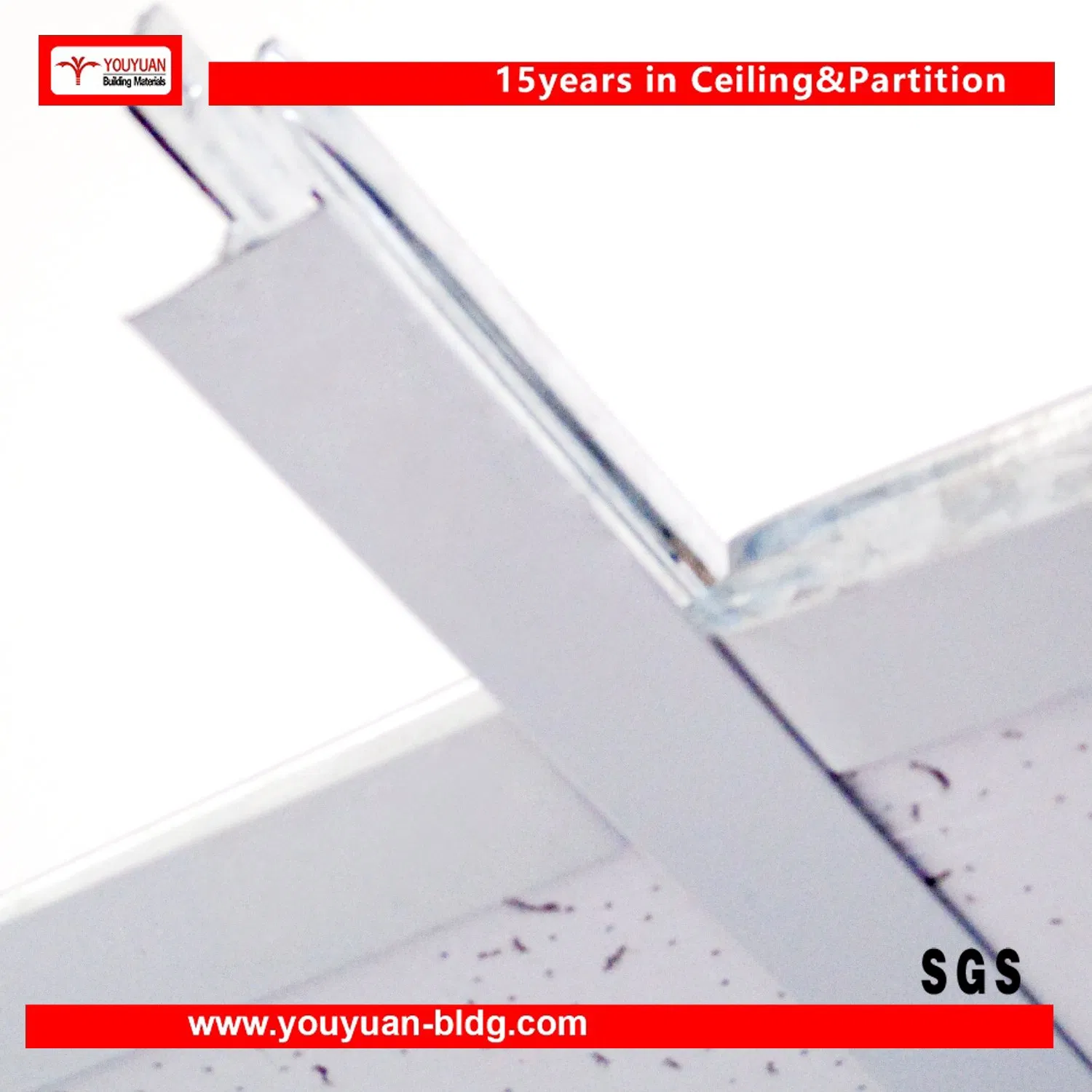 Mineral Fiber Acoustic False Ceiling 595X595/600X600mm Thickness