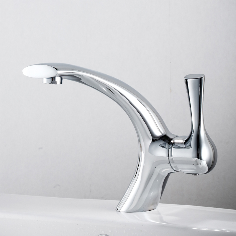 Electroplated Mixers Vanity Sink Faucet Bathroom Basin Lavatory Faucet