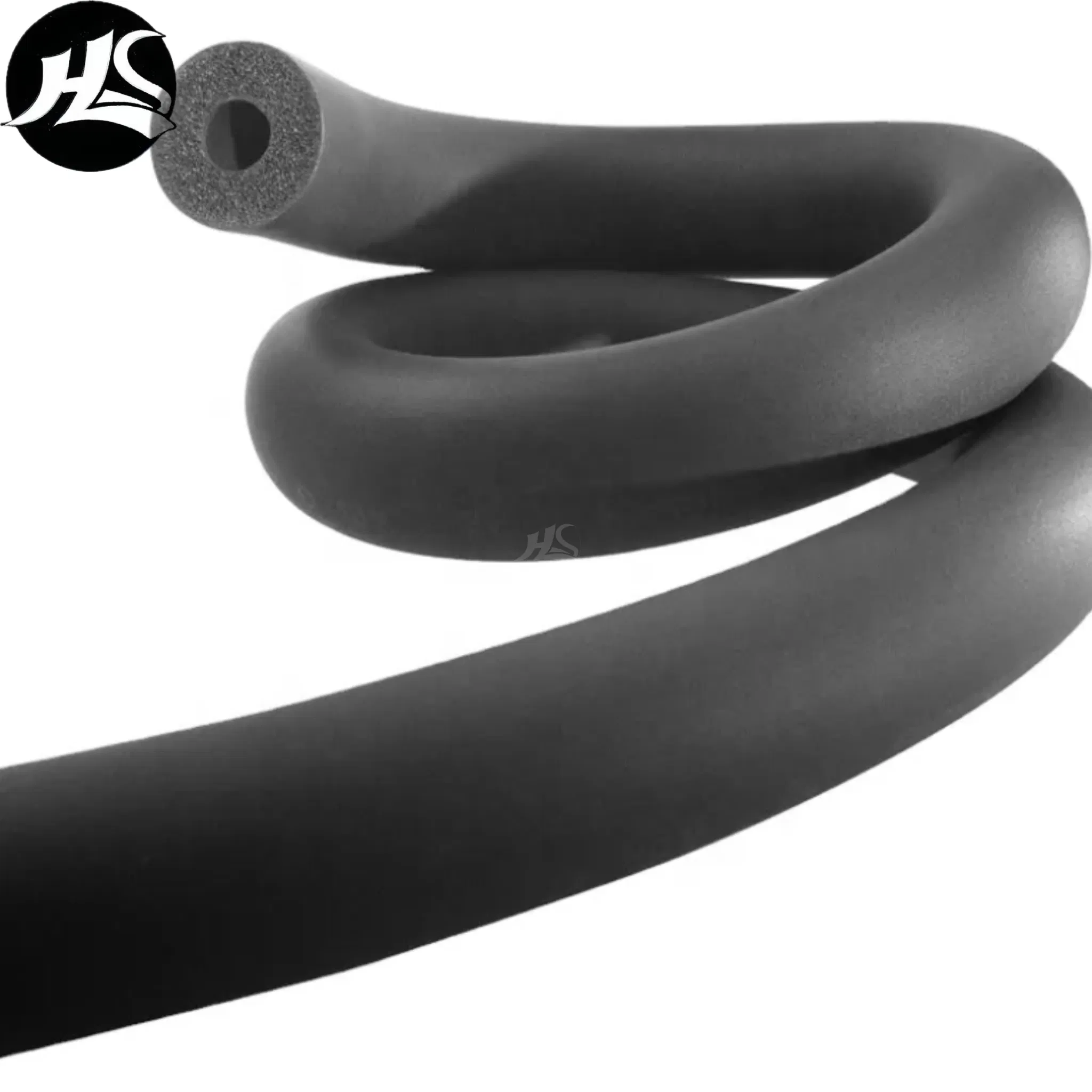 Custom High Density Soft Foam Rubber Protective Cylinder and NBR Rubber Foam Tube Insulation for Packing Galvanized Steel Pipe