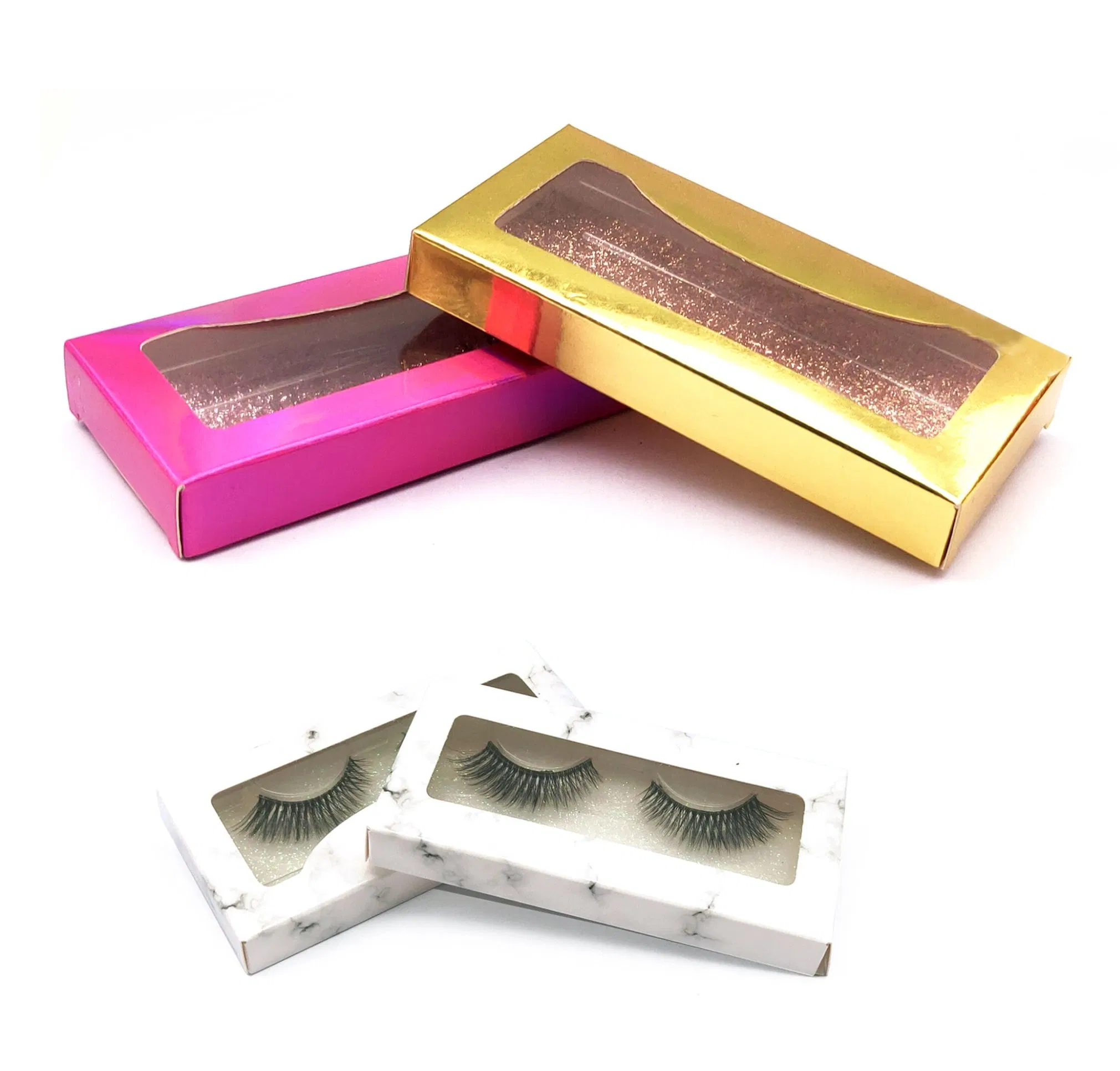 Supplier of Fluffy False Eyelashes, Natural Faux Mink Strip 3D Lashes for Woman