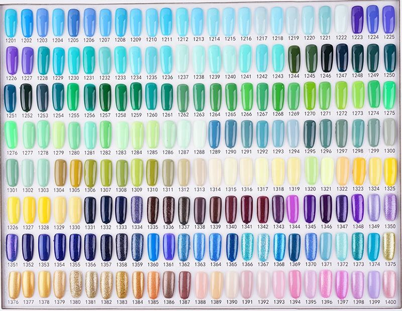 RS Nail Ransheng Free Sample Nail Gel Polish Color Chart Over 5000 Color for OEM/ODM