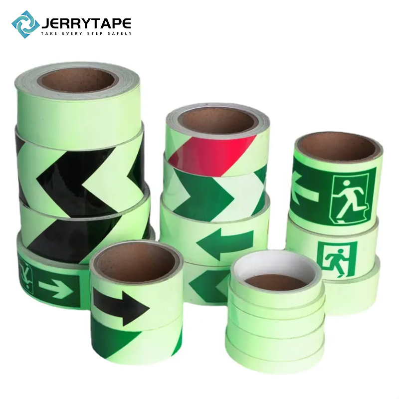 High-Intensity Glow in Dark Tape - DIN67510 Certified Emergency Escape Path Marking for Buildings