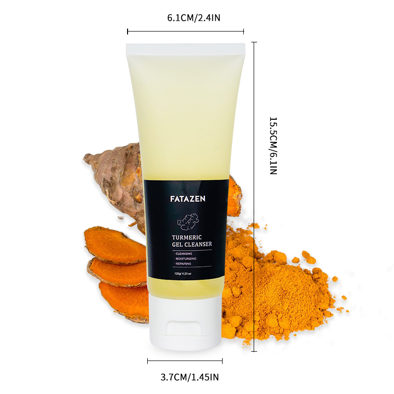 Moisturizing Freckle Removing Anti Aging Deep Cleansing Gel Turmeric Facial Cleanser
