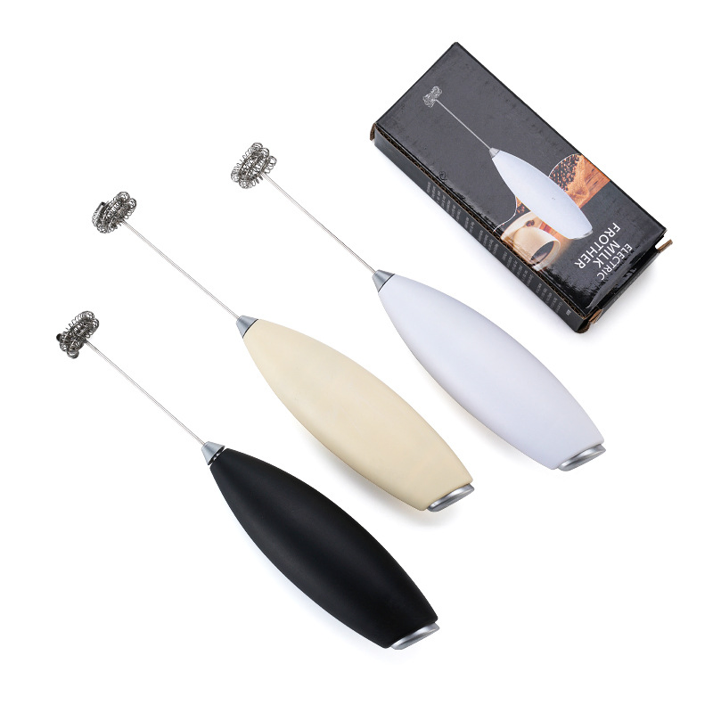 Electric Milk Frother Kitchen Drink Foamer Whisk Mixer Stirrer Coffee Cappuccino Creamer Whisk Frothy Blend Whisker Egg Beatery
