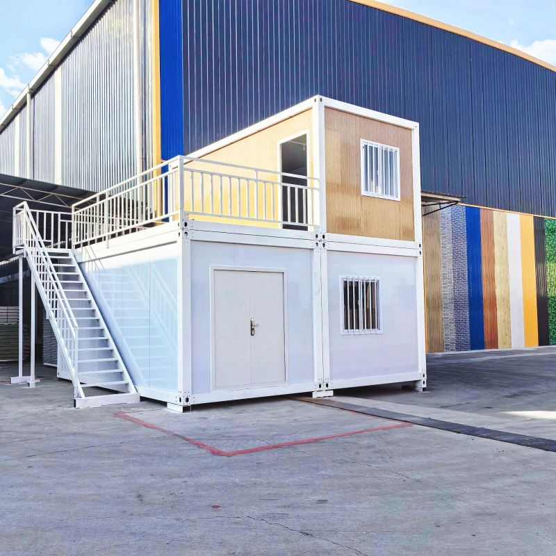 Customizable Prefabricated Portable Casa Modular Mobile Prefab Container House for Double Layer Buildings