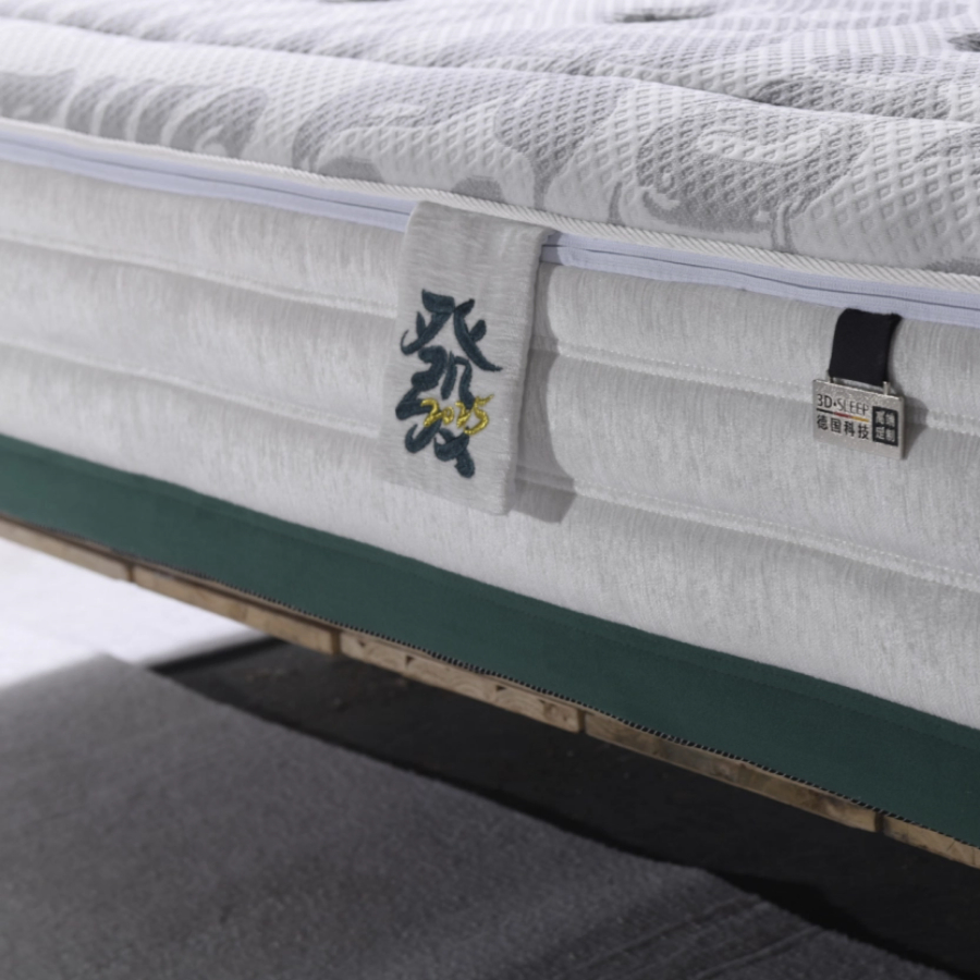 Mattress with Unique Symbolic Meanings and Chinese Traditional Elements, High-Resilience Sponge, Memory Foam, Natural Latex, and Pocket Spring Mattress