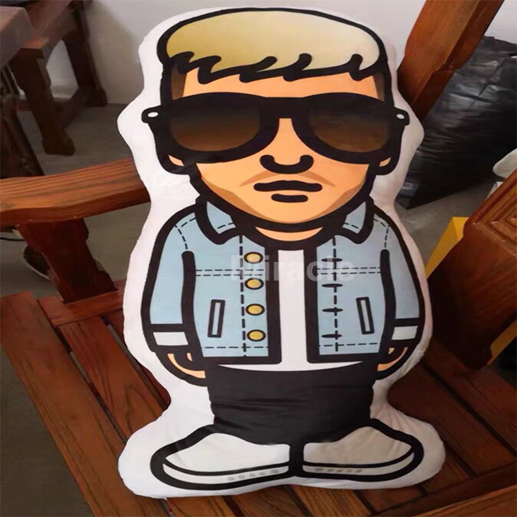 Home Design Soft Boyfriend Face Shape Pillow Case Body Cushions Cover Custom