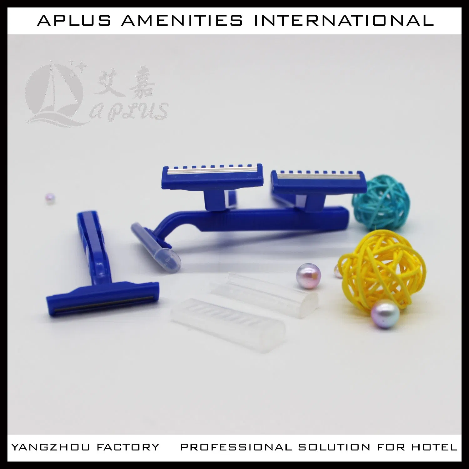 China Blue Wholesale Hotel Razor 06