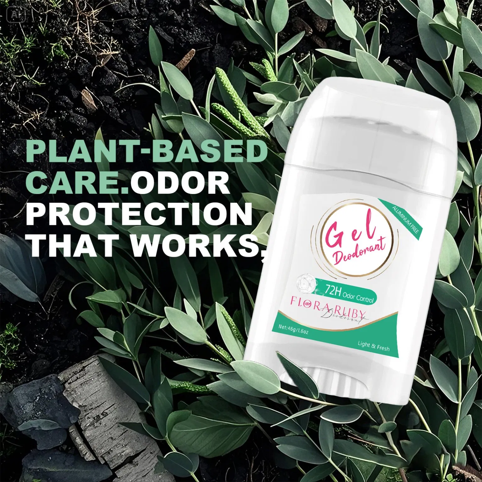 Portable Gentle Deodorant with Refreshing Soothing Non-Irritating Pearl Beads