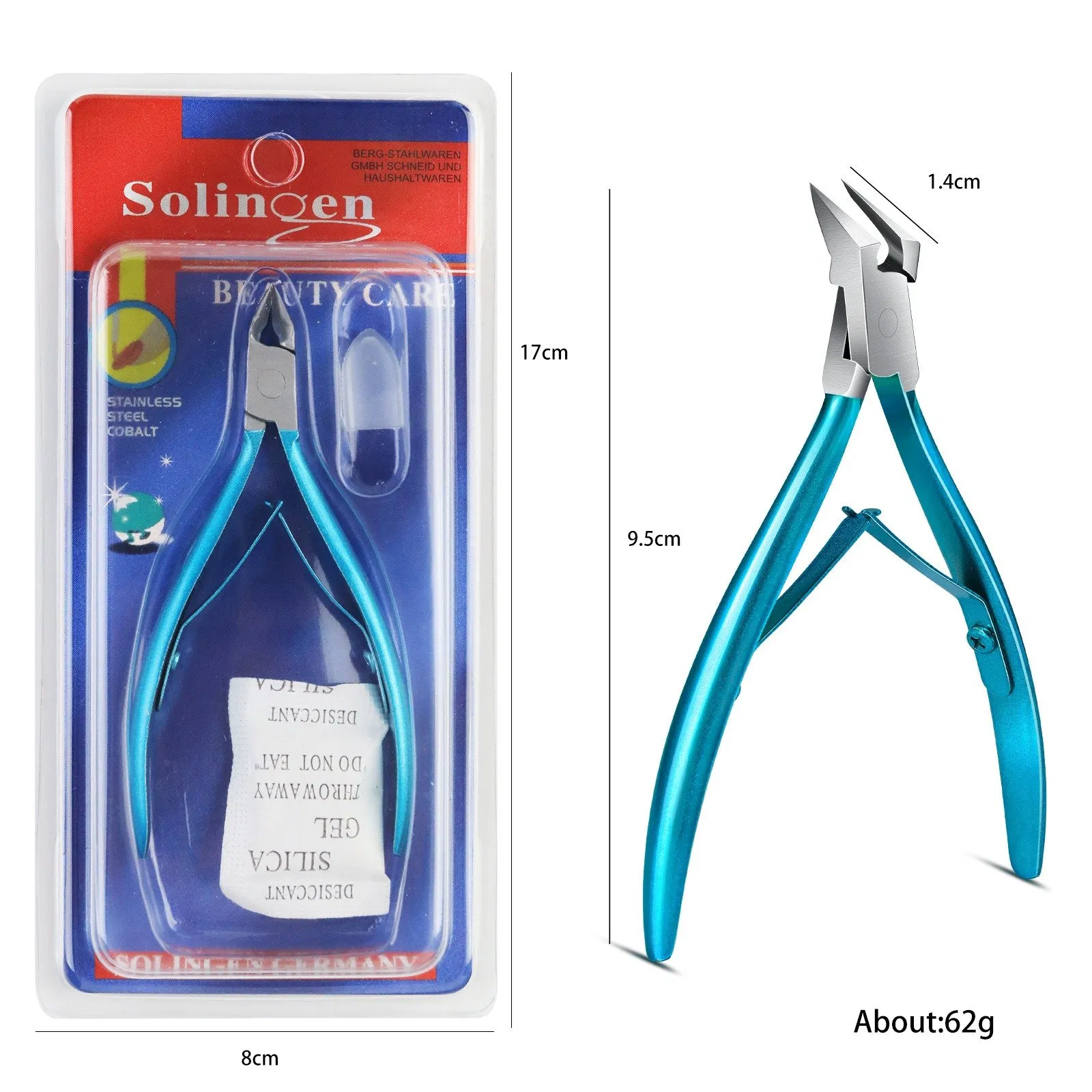 Professional Stainless Steel Bevel Nail Clipper Cuticle Nail Nipper for Nail Care Manicure Pedicure Tool