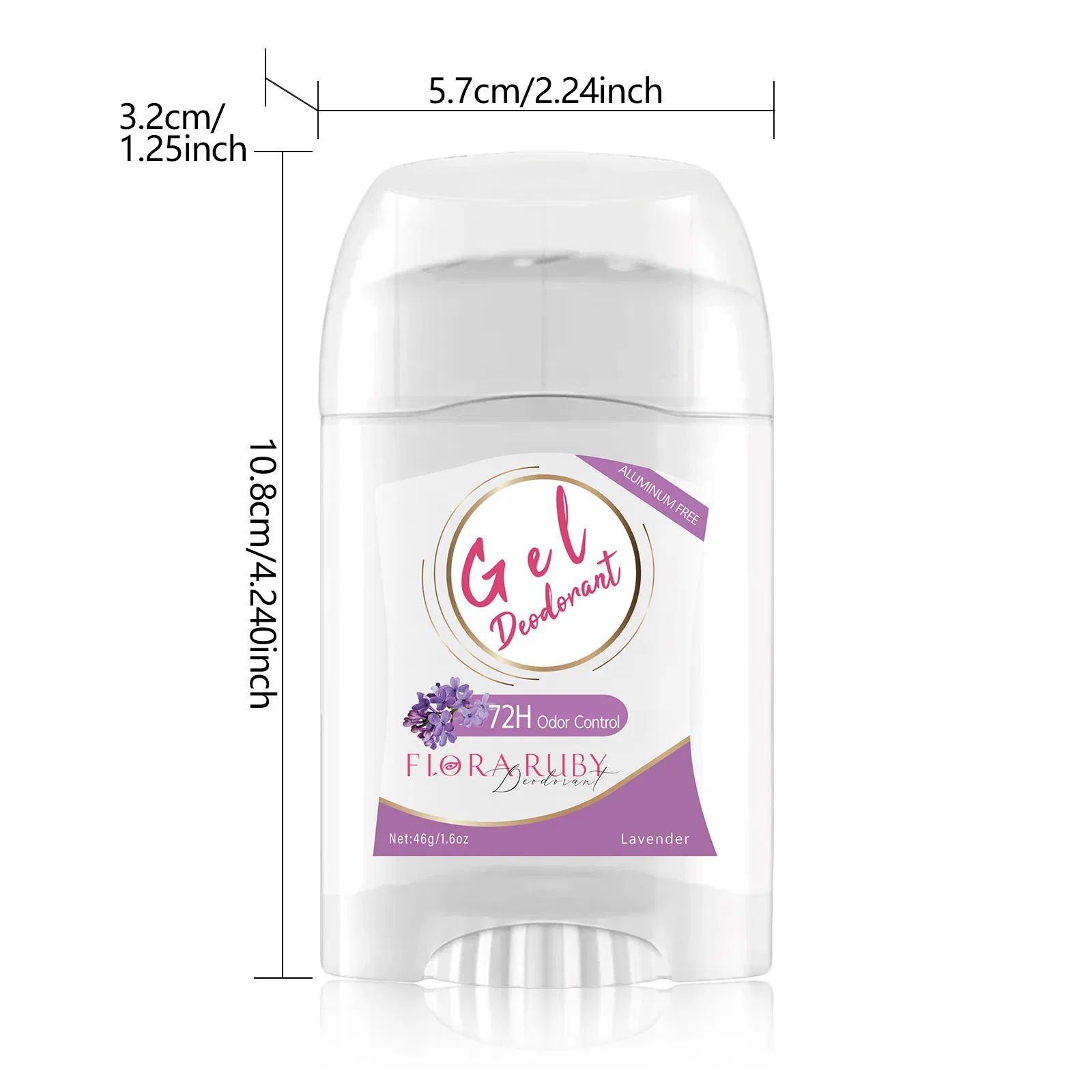 Portable Gentle Deodorant with Refreshing Soothing Non-Irritating Pearl Beads