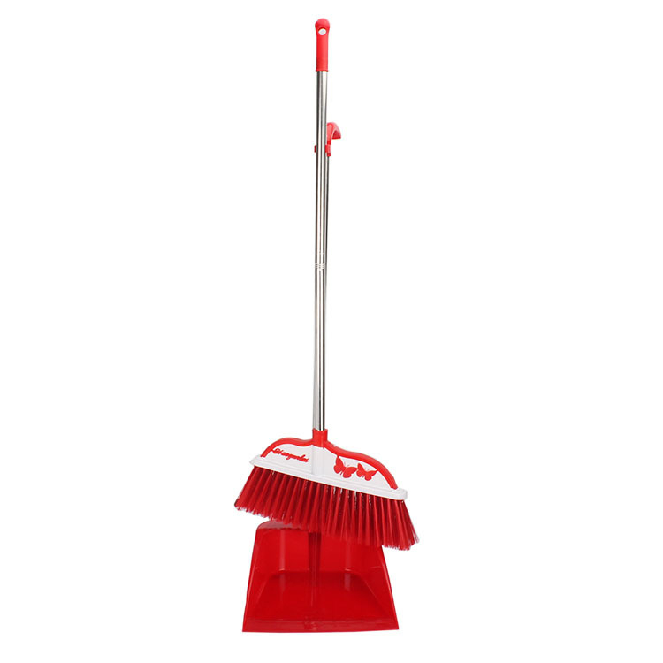 Household Aluminum Alloy Carving Red Broom