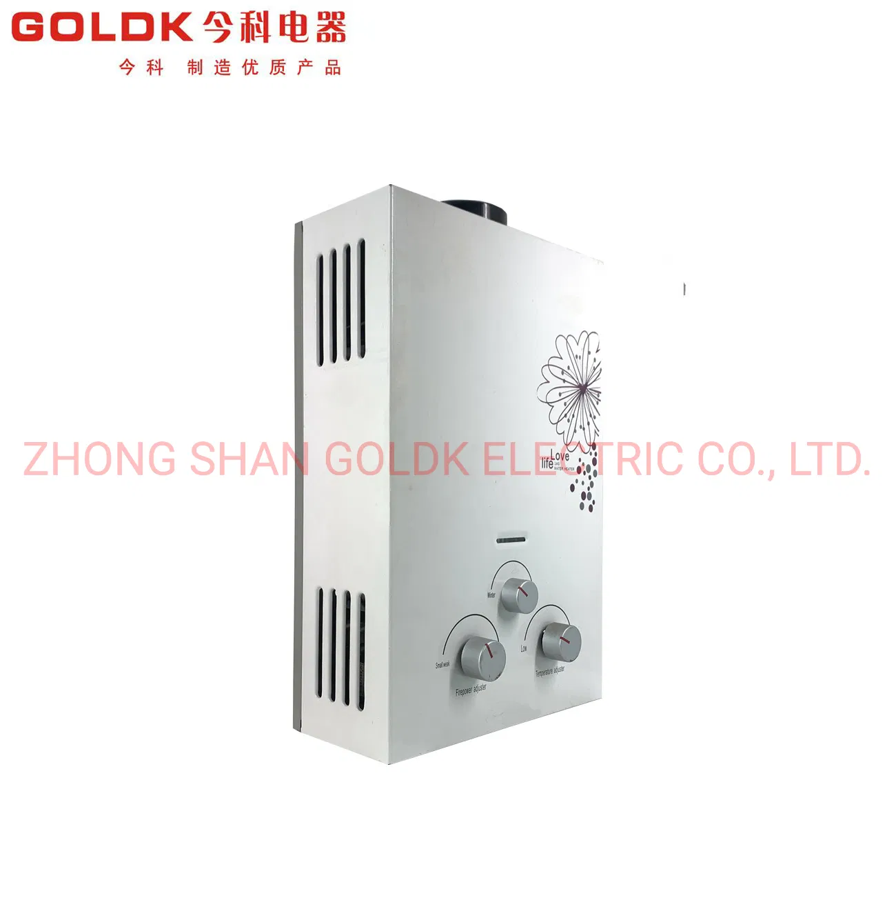 Goldk Gwh-006 White Color Body Paiting Surface6-16 Liter Gas Water Heater