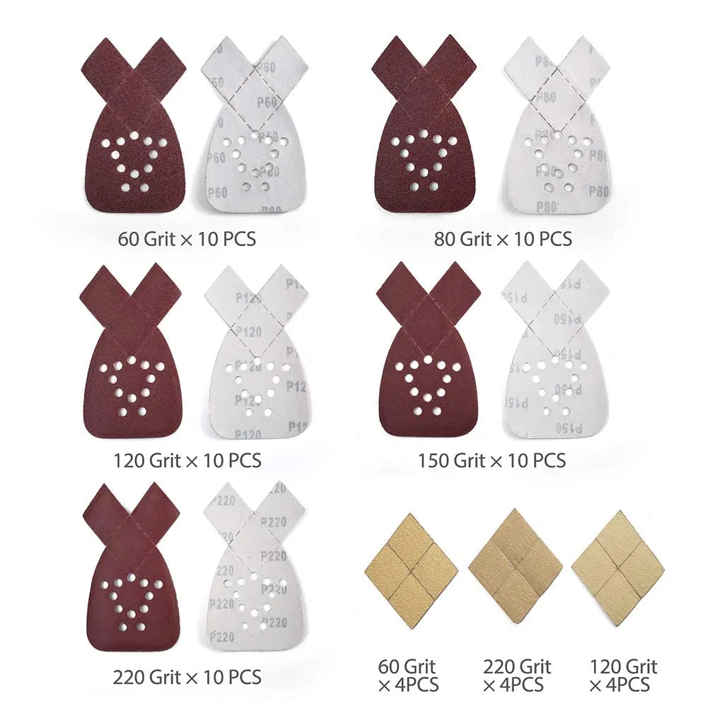 Набор наждачной бумаги Grit с дополнительными насадками