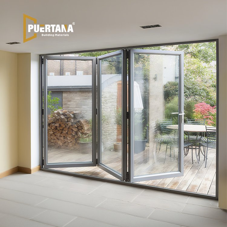 Space-Maximizing Exterior Aluminum Folding Patio Door Perfect for Compact Urban Patios