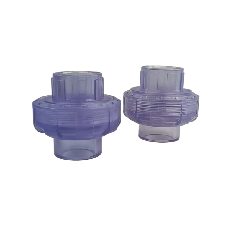 Corrosion Resistant PVC Transparent Union Valve for Industrial Use Cases