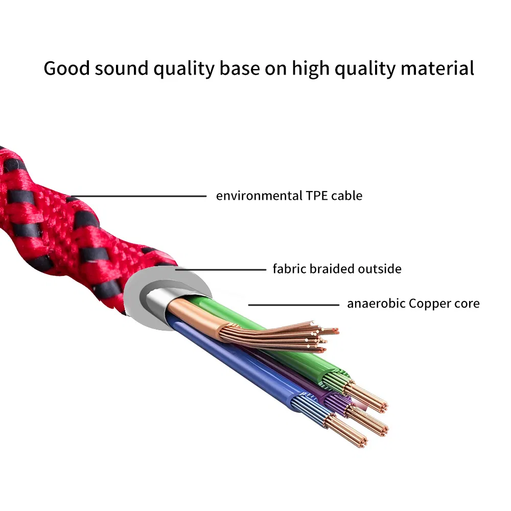 Factory Wholesale New Design cloth Rope Headphones Wristband Bracelet Cord Earphone