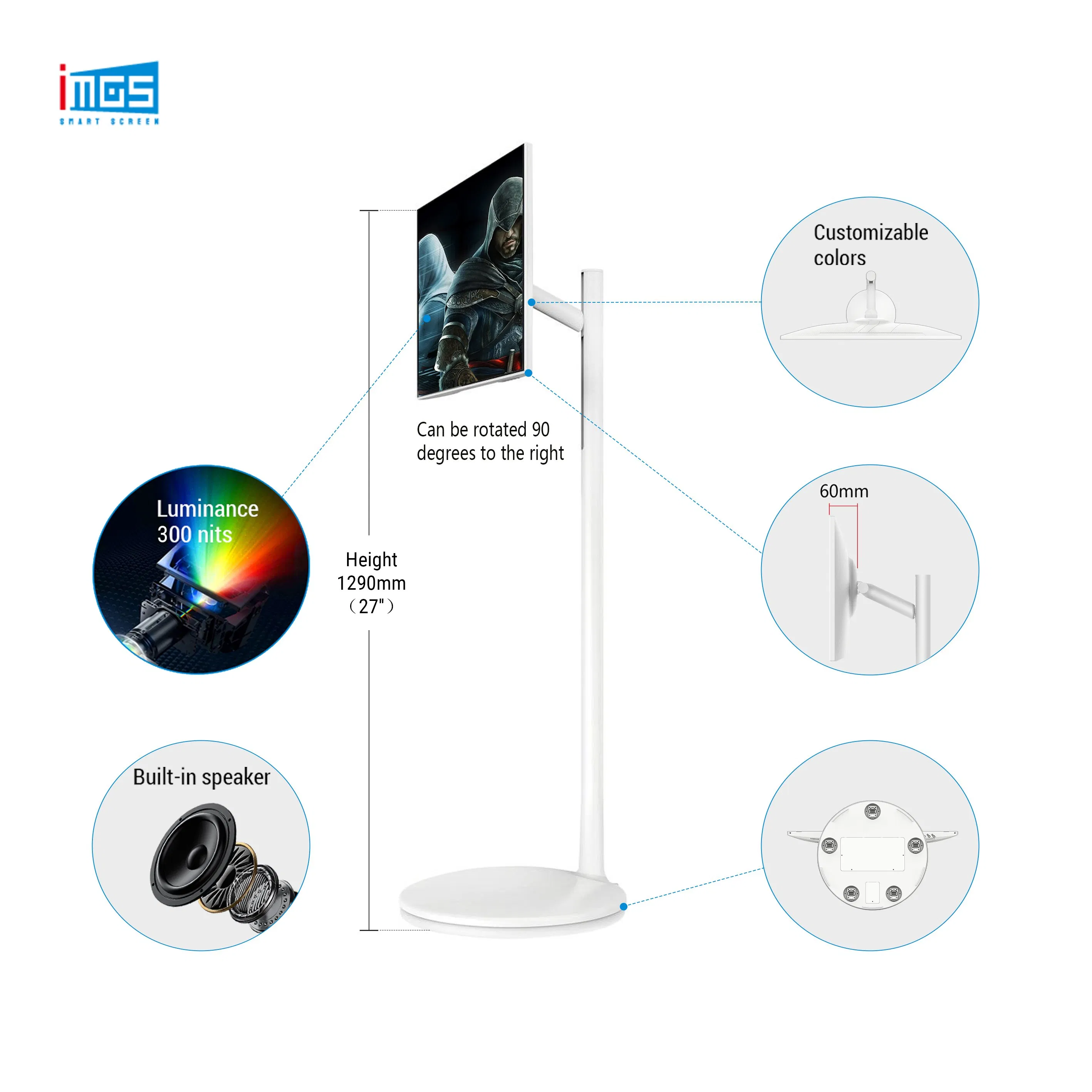 32-дюймовый смарт-телевизор с сенсорным экраном и камерой 4K