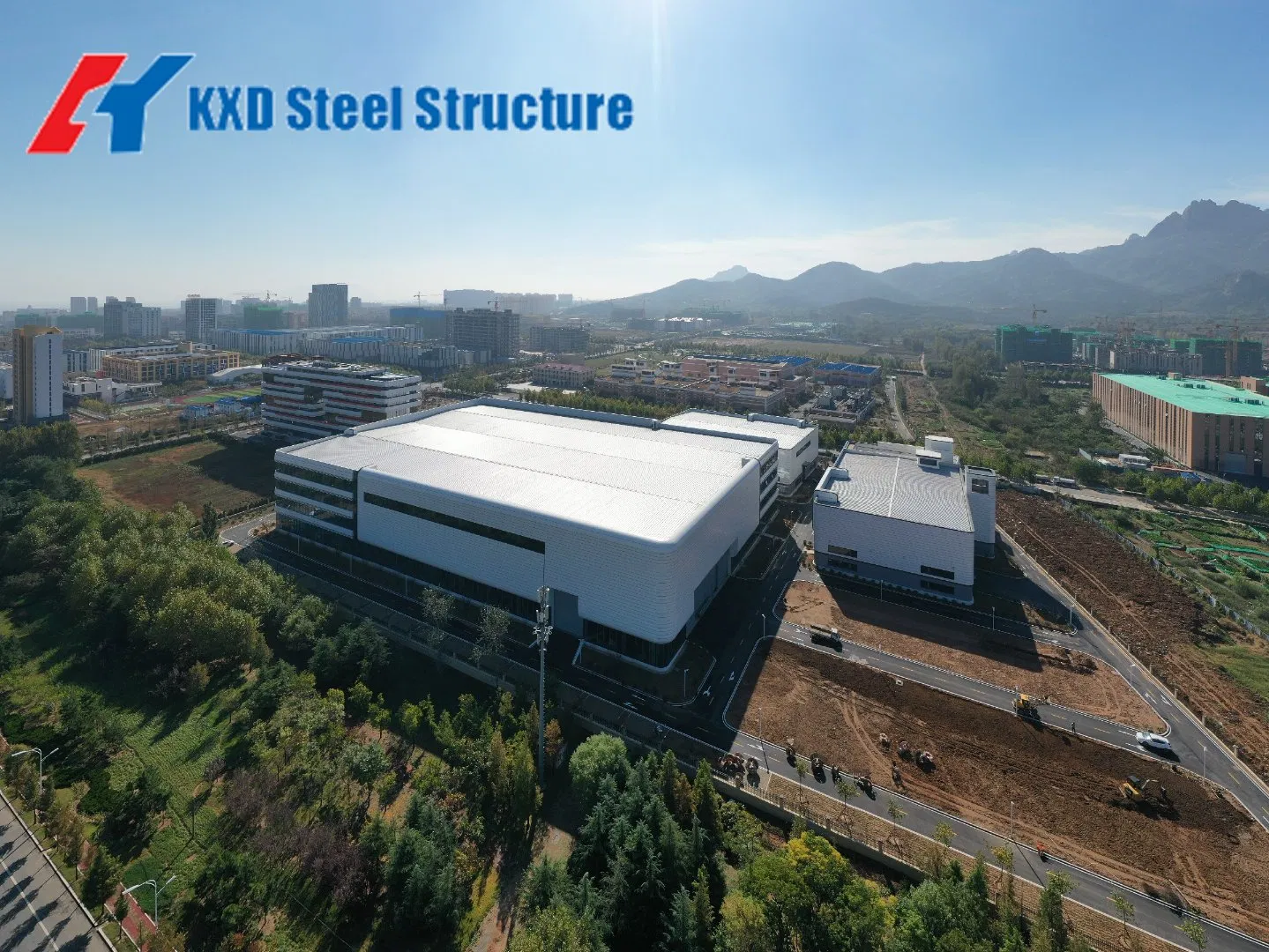 Structural Roofing Frame Part Carbon Steel Steel Structure Office Building
