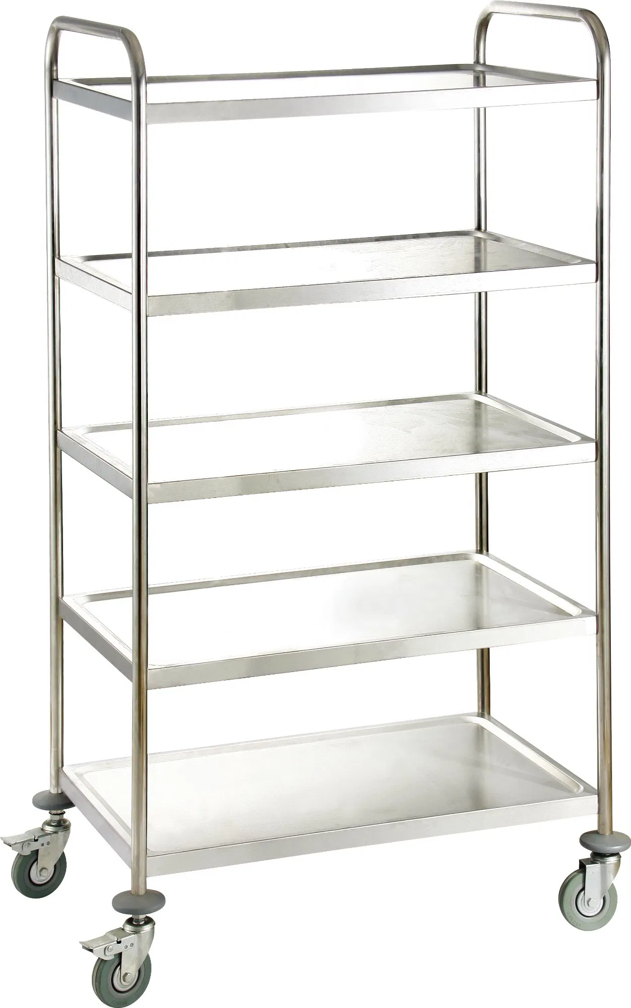 Premium European Style 5-Layer Dinning Cart Stainless Steel