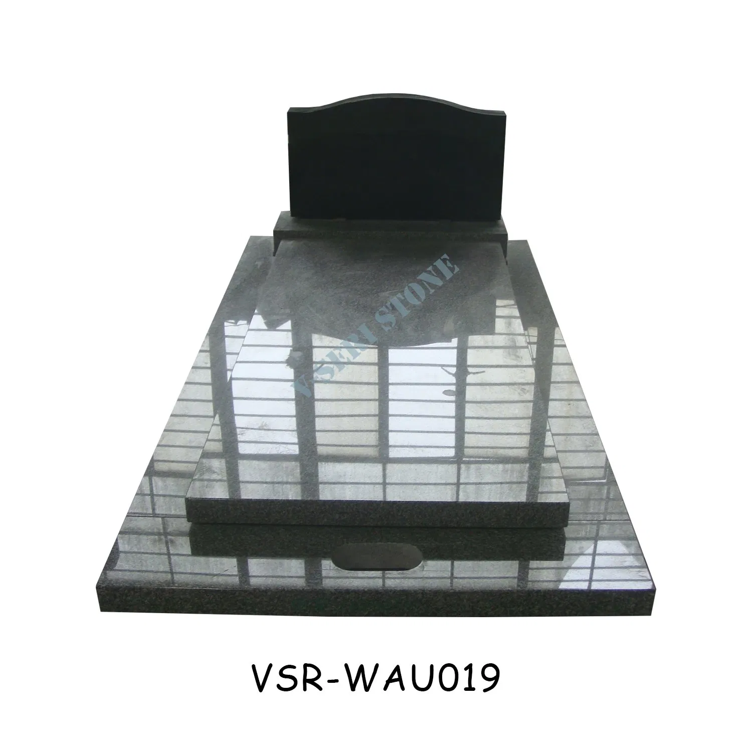 Modern Stone Carved Gravestone White Marble Headstone for Garden