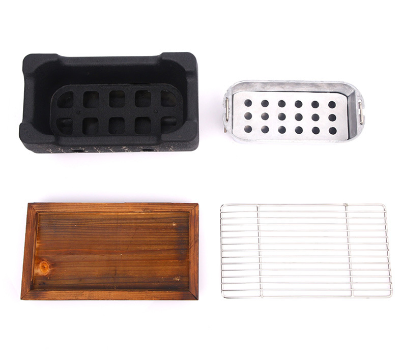 Tabletop Cooking Camping Portable Mini Charcoal BBQ Grills Table Top Charcoal BBQ