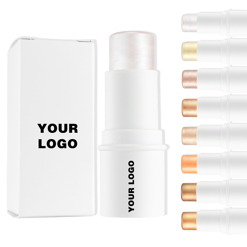 Wholesale Makeup Vegan Shimmer Highlighter Smooth Contour Bronzer Blush Highlight Stick