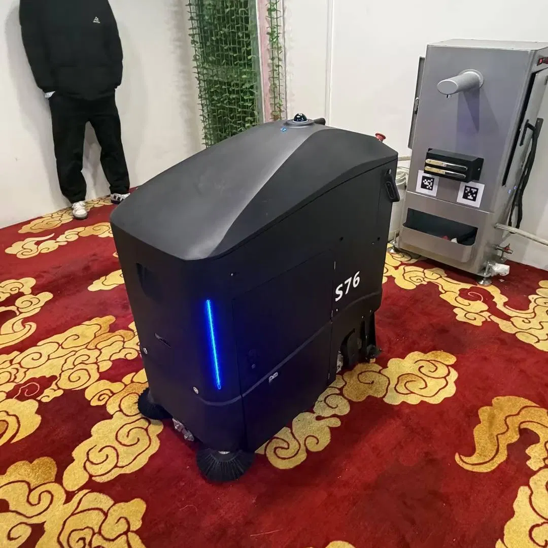 Self-Emptying High Temperature Steam Mopping Machine Floor Carpet Cleaning Robot