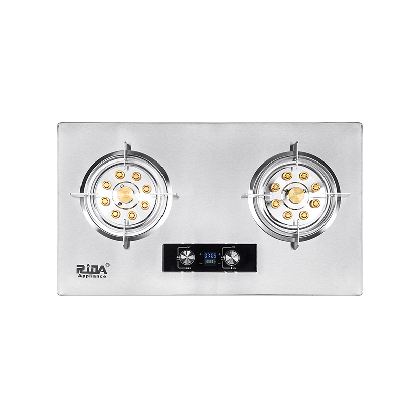 5.2kw Stainless Steel Built-in Gas Cooker Double Burner Gas Hob Cooktop