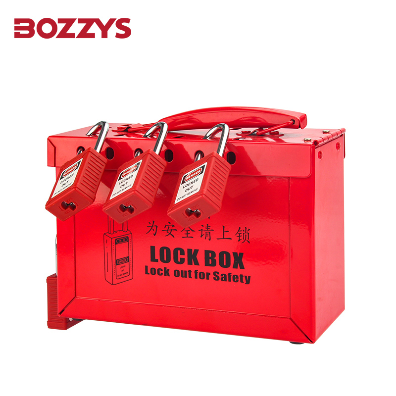 Safety Red Steel Lockout Kit/Box
