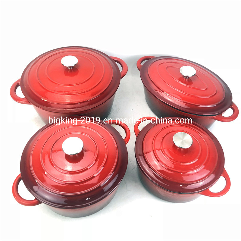 Cast Iron Kitchenware Casserole Enameled Colored Cast Iron Cookware