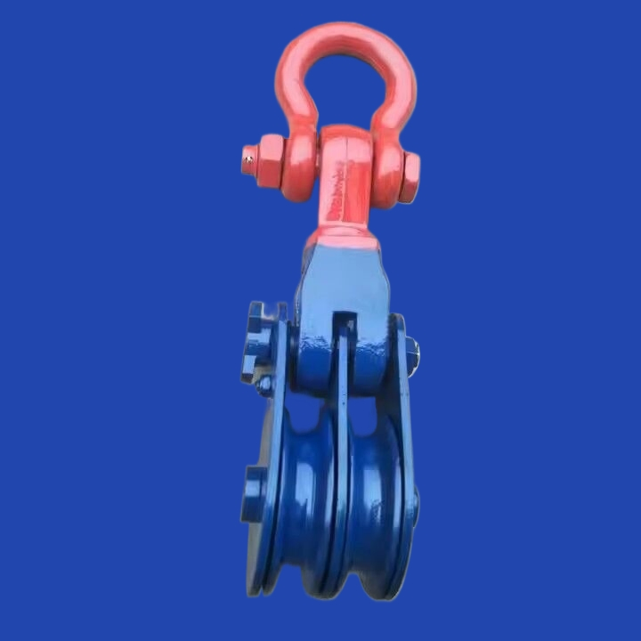 Factory Price H418 Heavy Duty Single Pulley with Hook Wire Rope Grab Pulley Mostly Used for Lifting