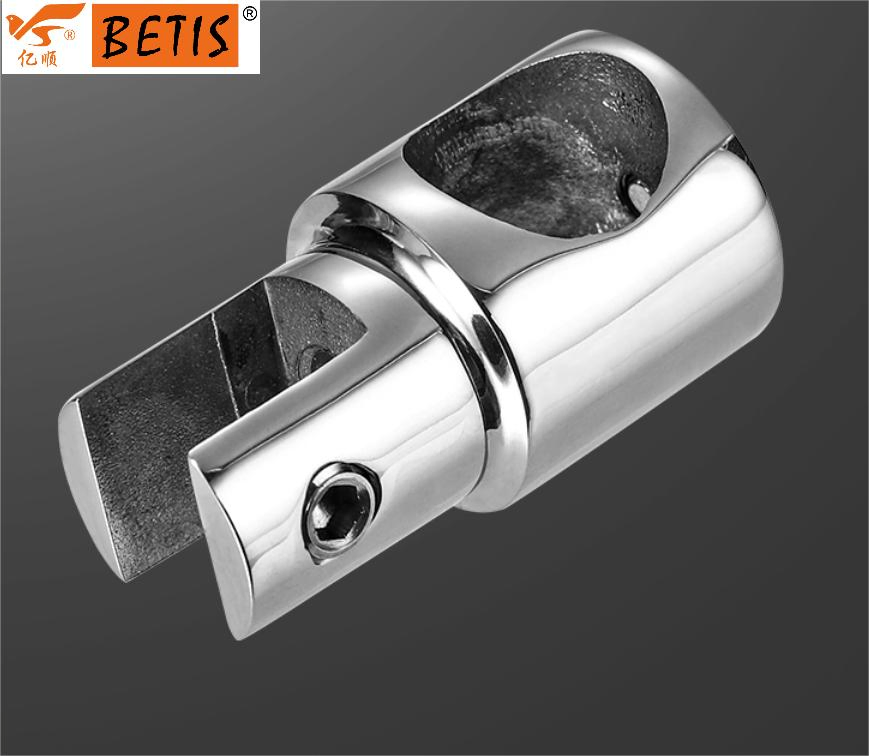 Direct Sales Bathroom Hardware Shower Room Mirror Finish Stainless Steel Heavy Duty Hanging Clamp for Ø 22mm Pipe Fittings