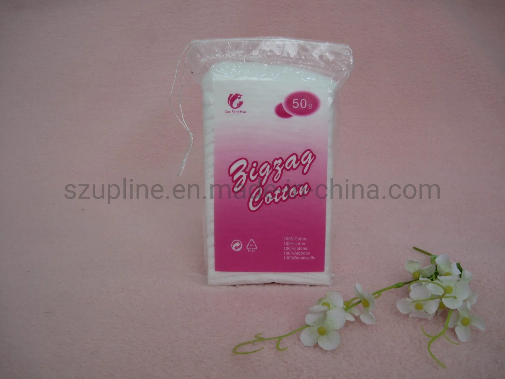 Round Cosmetic Cotton Pads Customized Shape Cotton Pad for Skincare Pure Cotton