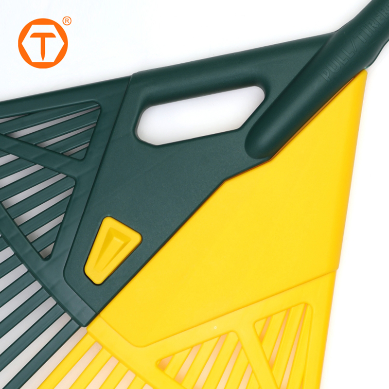 24 Teeth 2 in 1 Outdoor Garden Lawn Rake Leaf Grabber Rake