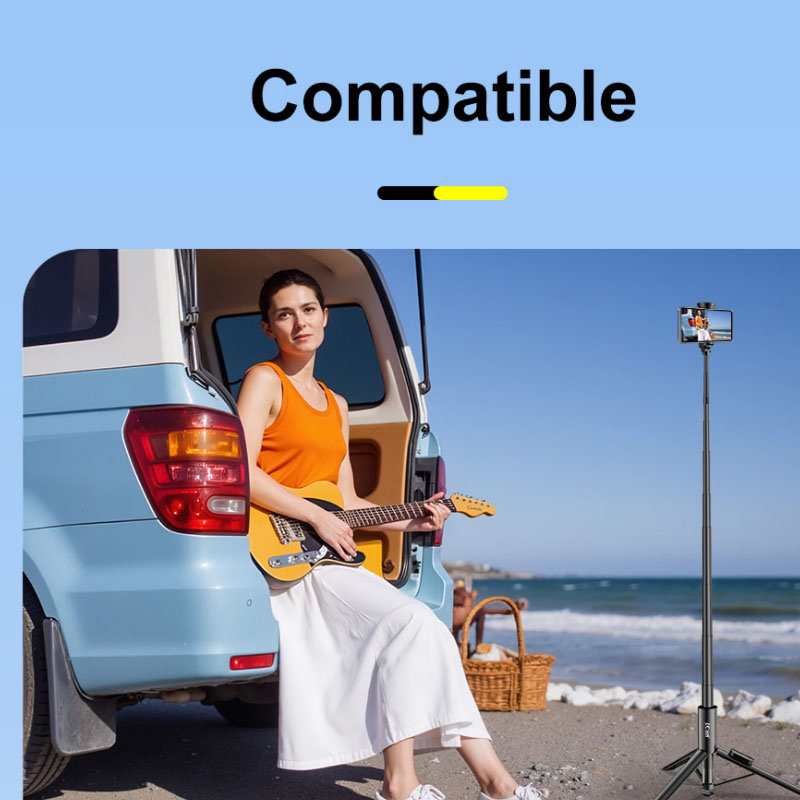 Портативный монопод для селфи с Bluetooth и зумом