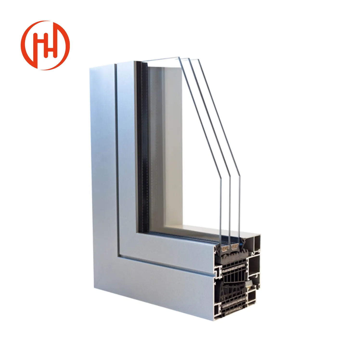 Aluminium Frame Door and Window Double Large Glass Fixed Door Factory Wholesales