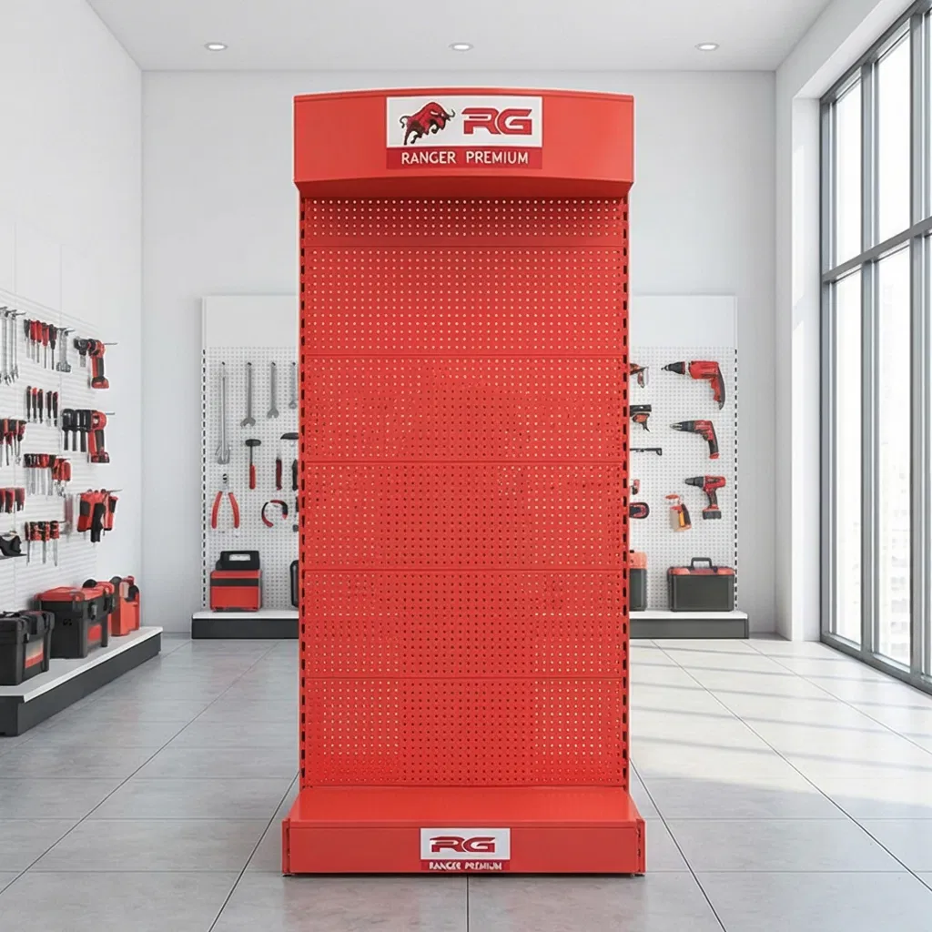 Mingtang Tool Shop Hanging Shelf Metal Pegboard Stand Hardware Display Rack