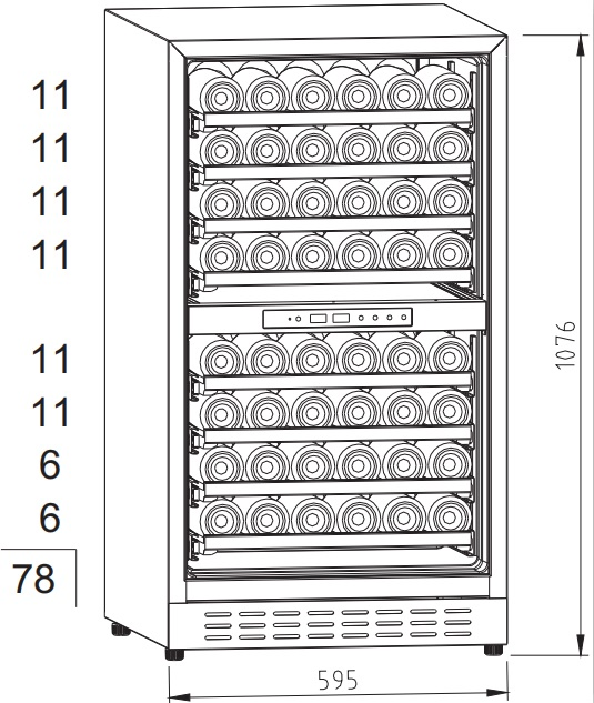 Premium Dual Zone Wine Cooler with Compressor Technology