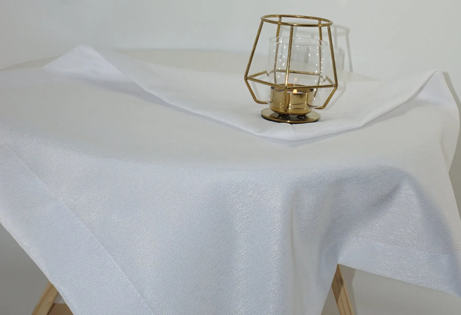 Bleach White Jacquard Design Rings for Table Cloth and Napkins