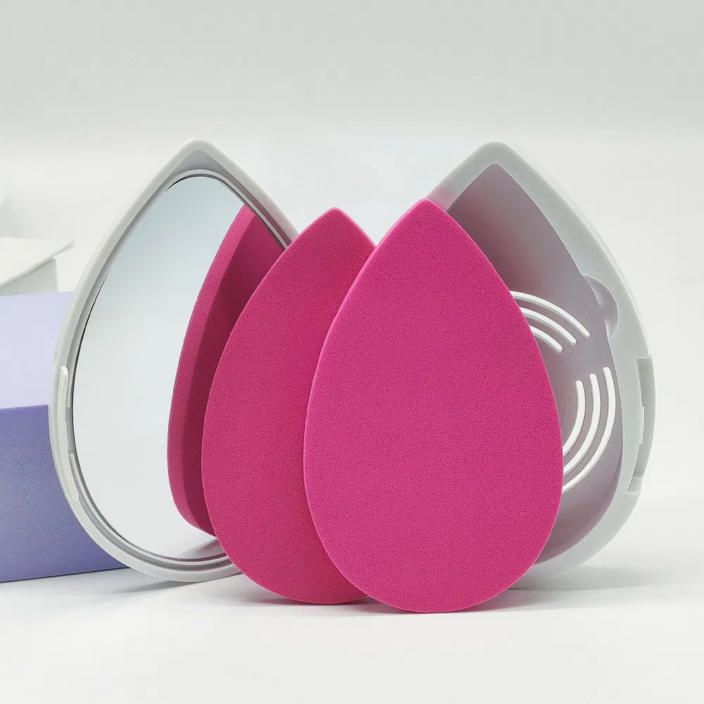Custom Logo 2 PCS Facial Cosmetics Puff Pad Face Makeup Blender Beauty Powder Sponge