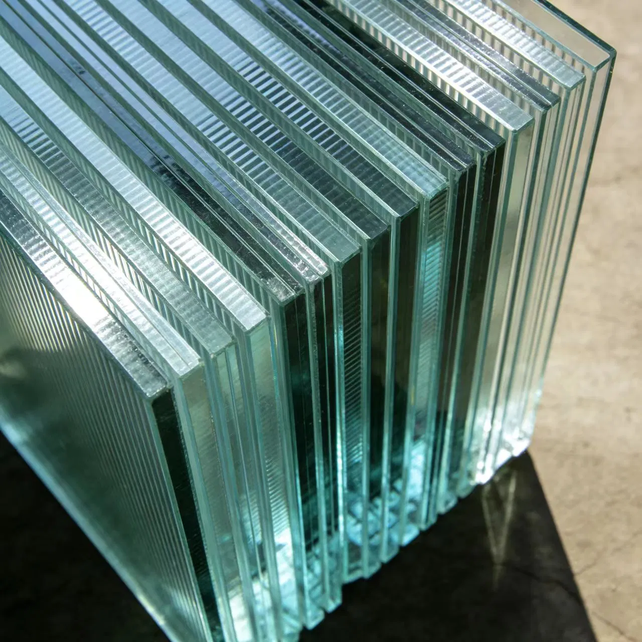 Office Area Partitions Made of Tempered Fluted/Pattern Glass, Fireproof and Soundproof