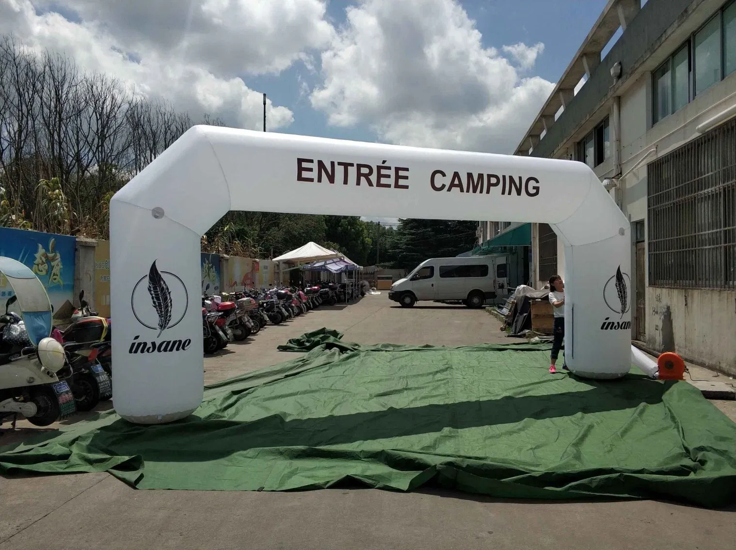 Custom Advertising Sports Meet Start Finish Line Inflatable Archways