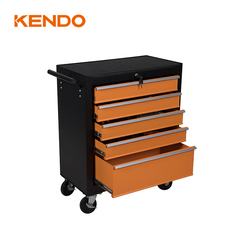 Мобильный ящик для инструментов Kendo 113PC с 5 выдвижными ящиками