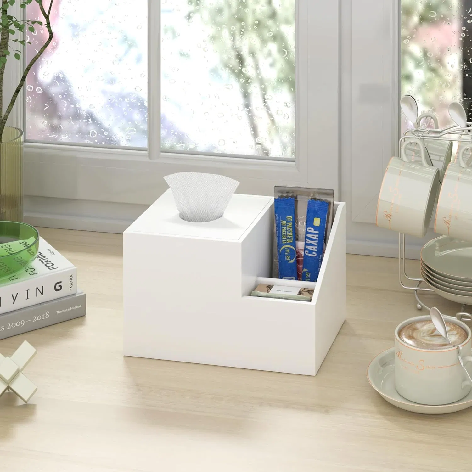 Bamboo Home Creative Living Room Bedroom Multi Functional Tissue Box