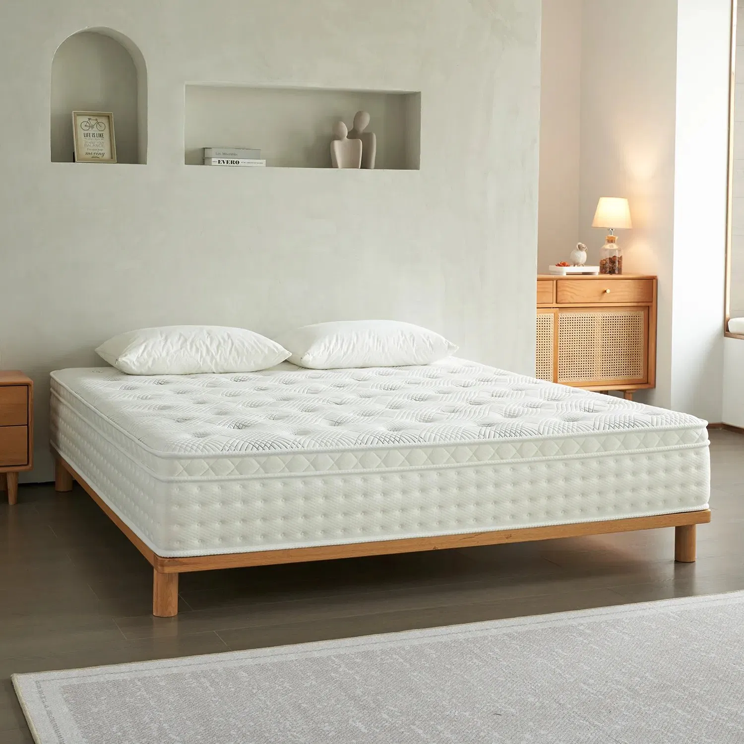 135*190*30cm/135*200*30cm Roll up Pocket Spring Latex Memory Foam Double Bed Mattress Hotel Quality