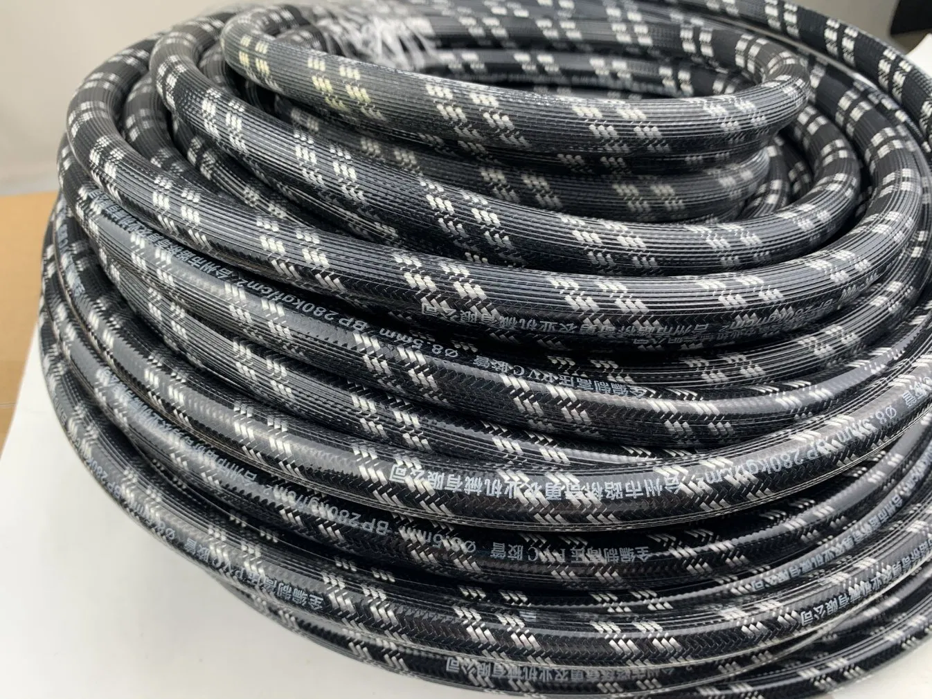 5/16′ ′ Reinforced Fiber Braided PVC Hose Pipe 3 Layer