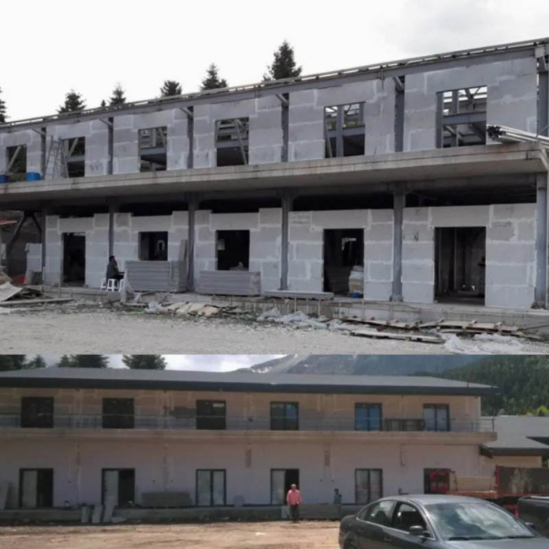 Lightweight Cost Effective Fireproof Anti-Seismic Prefabricated Panels for Hospital Government Industrial Project